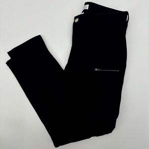 Market Spruce Jeans Womens‎ 6 Black Denim Zipped Pockets Mid Rise Straight Leg